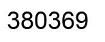 Number 380369 black image
