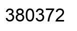 Number 380372 black image