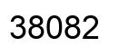Número 38082 imagen negro