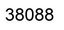 Número 38088 imagen negro