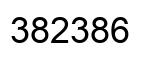 Number 382386 black image