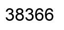 Number 38366 black image
