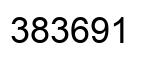 Number 383691 black image