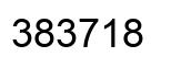 Number 383718 black image