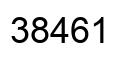 Número 38461 imagen negro