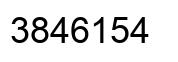 Number 3846154 black image