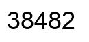 Número 38482 imagen negro