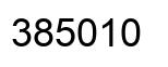 Number 385010 black image