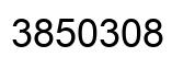 Number 3850308 black image