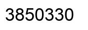 Number 3850330 black image