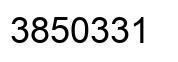 Number 3850331 black image