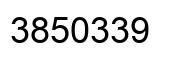 Number 3850339 black image