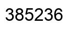 Number 385236 black image