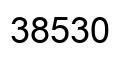 Número 38530 imagen negro