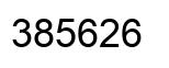 Number 385626 black image