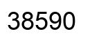 Number 38590 black image