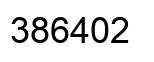 Number 386402 black image