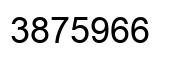 Number 3875966 black image