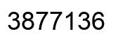 Número 3877136 imagen negro
