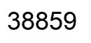 Número 38859 imagen negro