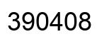 Número 390408 imagen negro