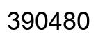 Number 390480 black image