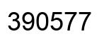 Number 390577 black image