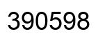 Number 390598 black image