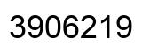 Number 3906219 black image