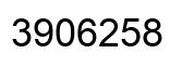Number 3906258 black image