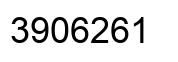 Number 3906261 black image