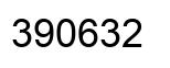 Number 390632 black image