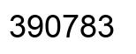 Number 390783 black image