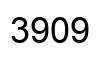 Number 3909 black image