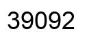 Número 39092 imagen negro