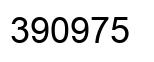 Number 390975 black image
