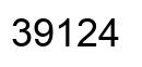 Número 39124 imagen negro