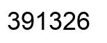 Number 391326 black image