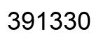 Number 391330 black image