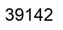 Número 39142 imagen negro