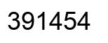 Number 391454 black image