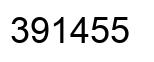 Número 391455 imagen negro