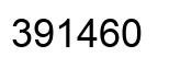 Número 391460 imagen negro