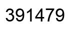 Number 391479 black image