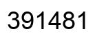 Número 391481 imagen negro