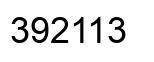 Número 392113 imagen negro