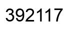 Número 392117 imagen negro
