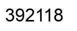Número 392118 imagen negro