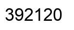 Número 392120 imagen negro