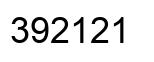 Número 392121 imagen negro
